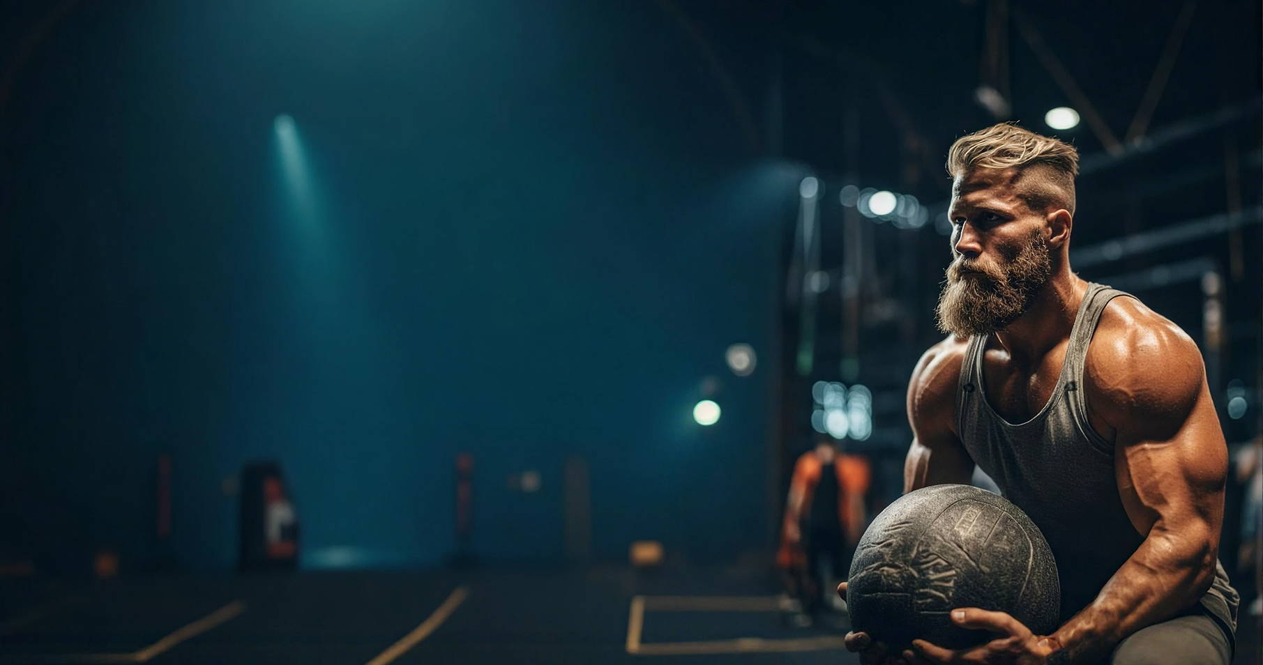 Sportler im Fitnessstudio